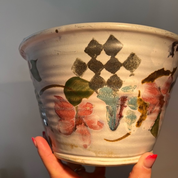 Handcrafted, beautiful bowl serving,decorative pottery, signed by woodhill - Picture 14 of 17